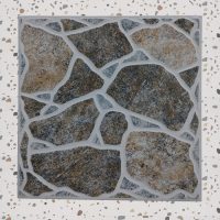 Gạch lát sân Hồng Hà SV952 giả sỏi màu ghi, kích thước 40x40cm