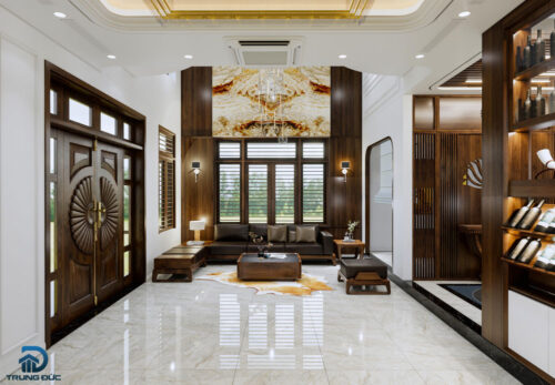 Gạch lát nền phòng khách 80x80 Catalan 85017