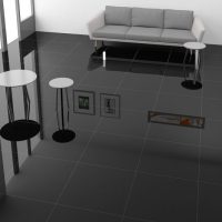 Gạch lát nền màu đen 60x60cm Vesta 6656