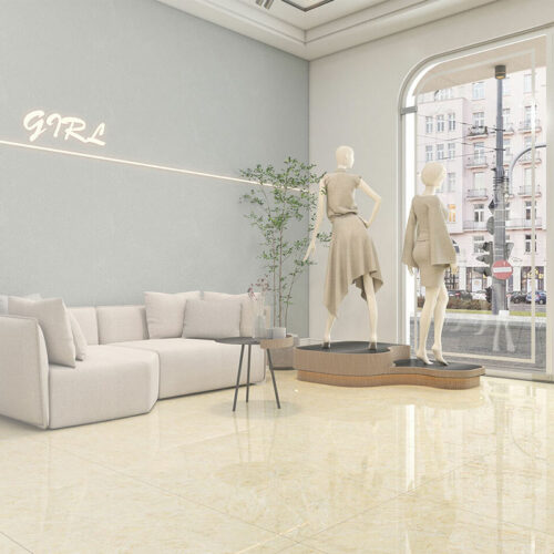 Gạch lát nền màu vàng 60x60 61040