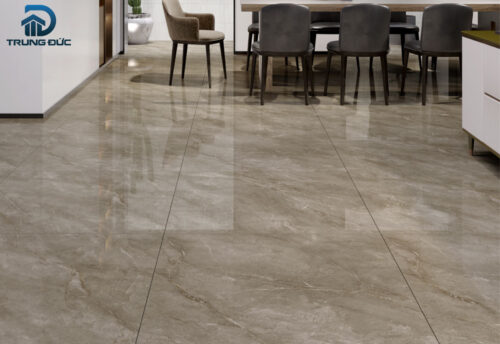 Gạch lát nền phòng ăn màu nâu 100x100 cm Catalan 10017