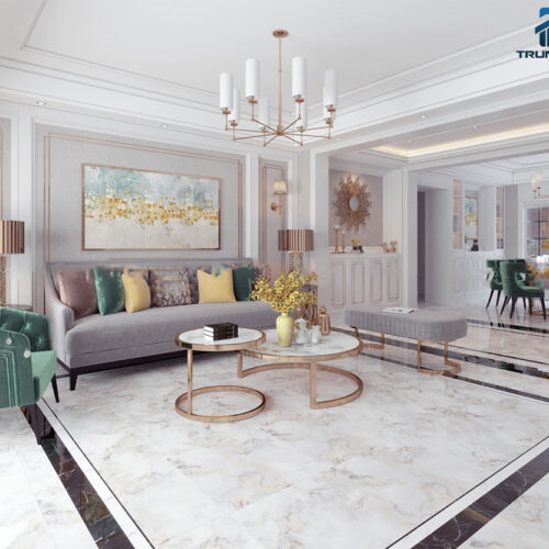 Gạch lát nền phòng khách 60x60 69062