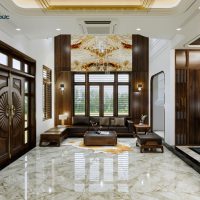 Gạch lát nền phòng khách 80x80 Catalan 85022