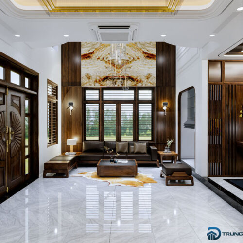 Gạch lát nền phòng khách 60x60 Catalan 65015
