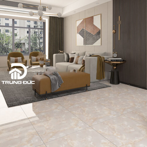 Gạch lát nền phòng khách màu hồng 60x60 60039