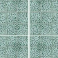 Gạch Terrazzo rẻ quạt màu xanh rêu 30x30-40x40 (cm) 3 Gạch lát sân rẻ quạt màu xanh rêu