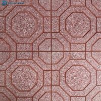 Gạch Terrazzo mai rùa màu đỏ 30x30-40x40 (cm) 3 Gạch lát vỉa hè mai rùa đỏ