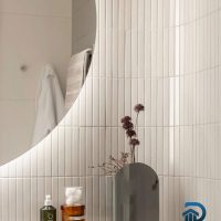 Gạch Mosaic que đũa màu trắng mờ 22x145 mm