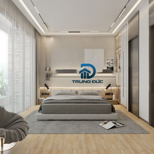Gạch vân gỗ 60x60 lát nền phòng ngủ 61050