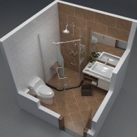 Hình ảnh vách tắm kính Fendi FDV-1X3 vát cạnh cao 2 mét