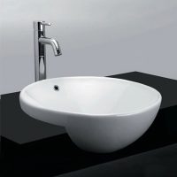 Lavabo bán âm bàn đá