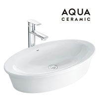 Chậu rửa tay Inax AL-300V Aqua Ceramic đặt bàn hình Oval