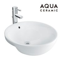 Lavabo bán âm Inax AL-333V hình tròn Aqua Ceramic