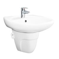 Chậu rửa lavabo Viglacera BS409/BS502 treo tường chân ngắn