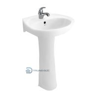 Lavabo Viglacera BS409/VI1T chân dài
