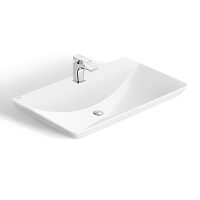 Lavabo Viglacera CB68 đặt bàn viền mỏng