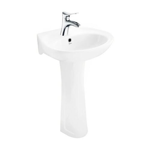 Chậu rửa lavabo Viglacera VTL2/VI1T chân đứng