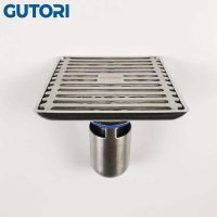 Phễu Thoát Sàn Gutori FB1010 10x10 (cm) 6 Ga thoát sàn inox 304