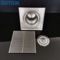 Phễu Thoát Sàn Gutori SQ2012 20x20 cm 7 Ga thoát sàn inox 304 rộng 20x20 Gutori SQ2012