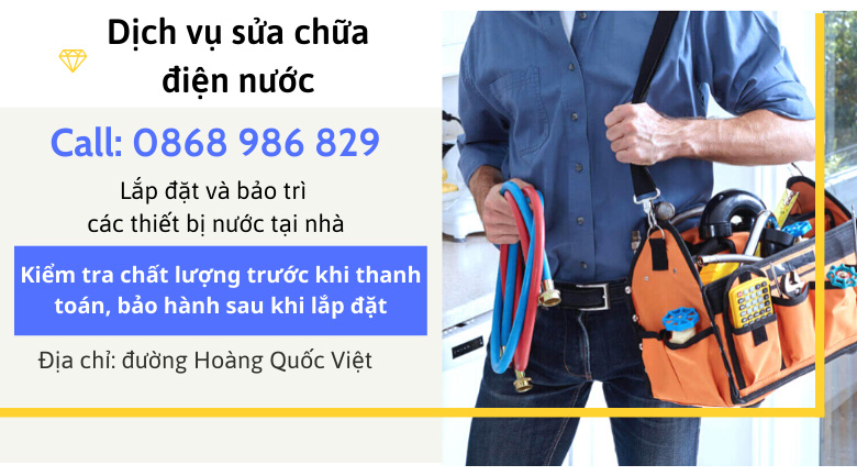 Sửa chữa điện nước ở quận Cầu Giấy