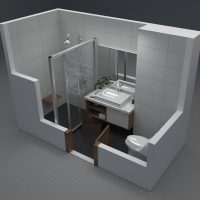 Vách kính nhà tắm cửa lùa Fendi FKP-4X2