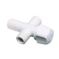 Van chia 2 đường nước Caesar BF427P bằng nhựa (Ø21)